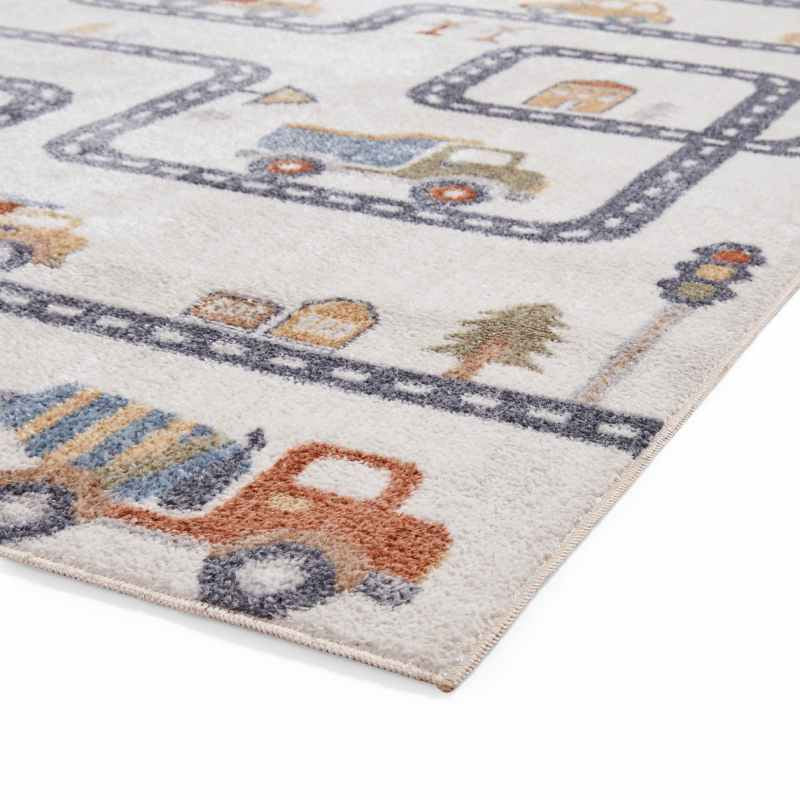 Vida Kids Map Washable Childrens Rugs in Multi