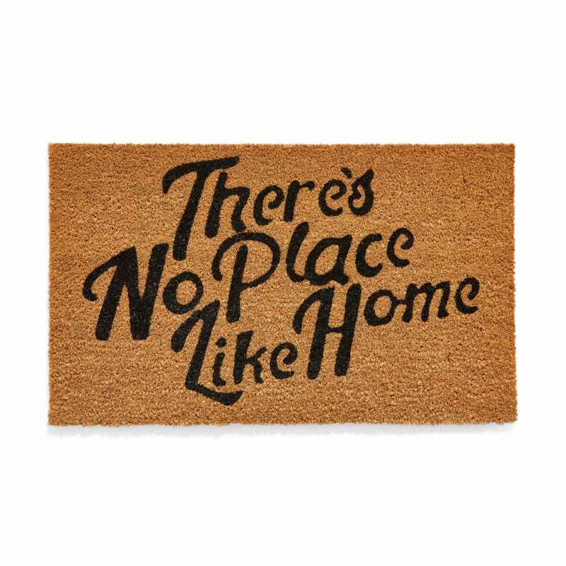 Theres No Place Like Home Coir Utility Doormat in Natural