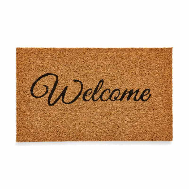 Welcome Coir Utility Doormat in Natural