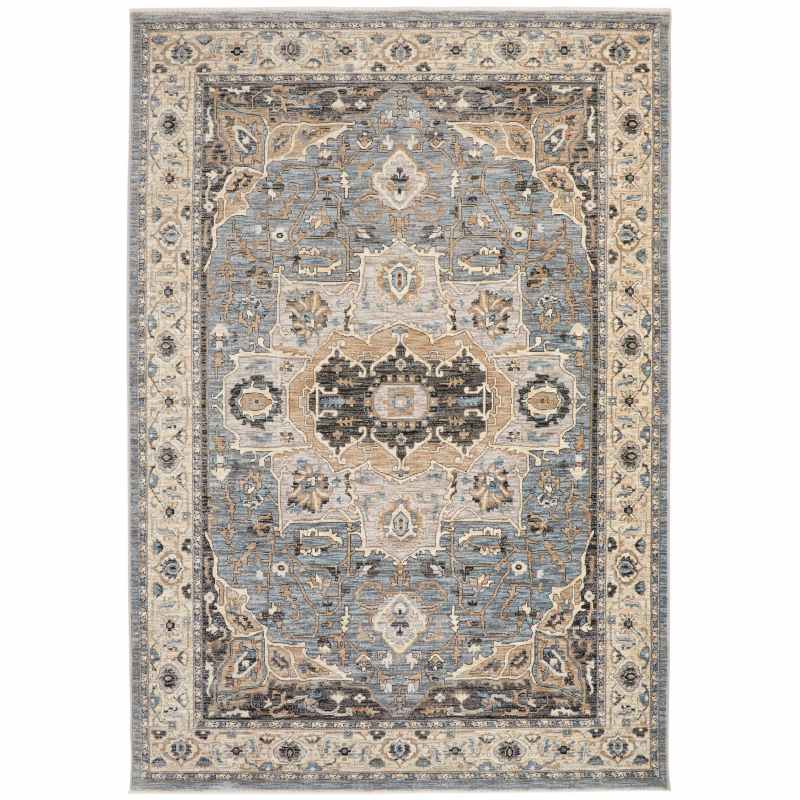 Legacy LEG04 Traditional Persian Rugs by Concept Looms in Blue Beige