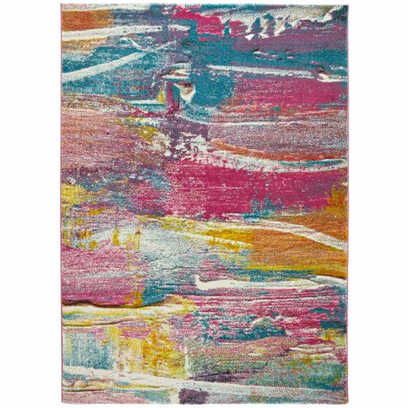 Art ART107 Abstract Modern Rugs by Concept Looms in Light Multi