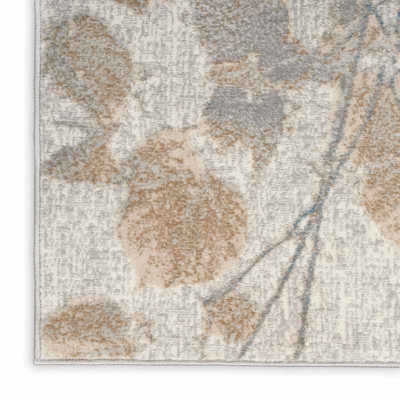 Calvin Klein CK957 CK950 Rush Designer Abstract Runner Rugs in Grey Multi