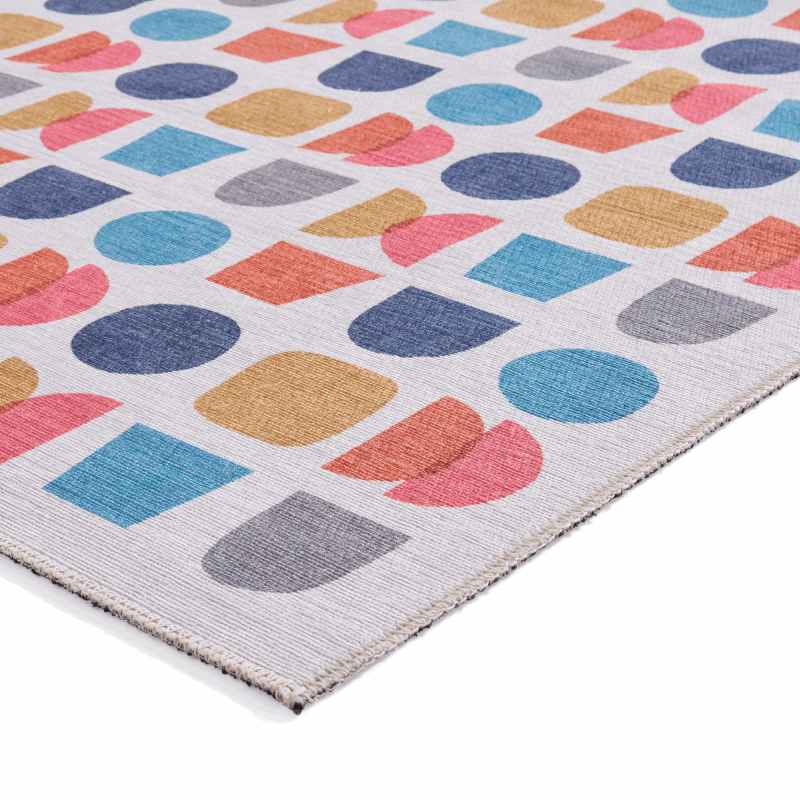 Connect Geo Washable Geometric Rugs by Catherine Lansfield in Multi