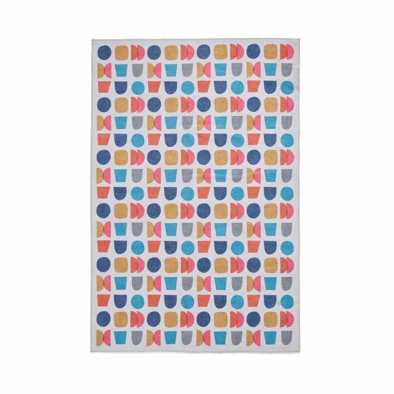 Connect Geo Washable Geometric Rugs by Catherine Lansfield in Multi