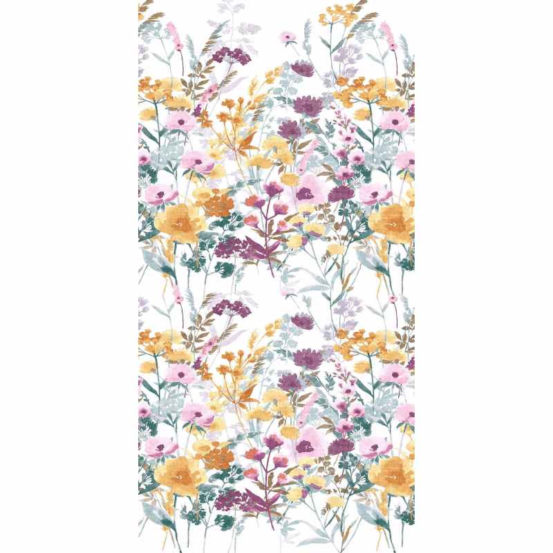 Country Floral Washable Runner Rugs by Catherine Lansfield in Yellow