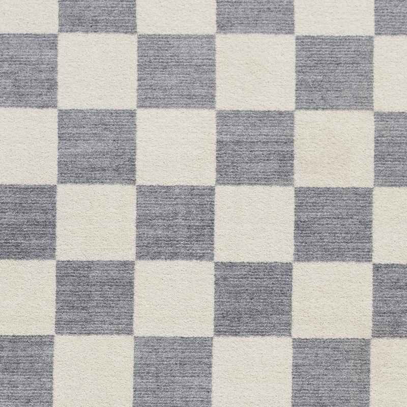 Baltimore 66618 Checkerboard Geometric Modern Runner Rugs in Blue