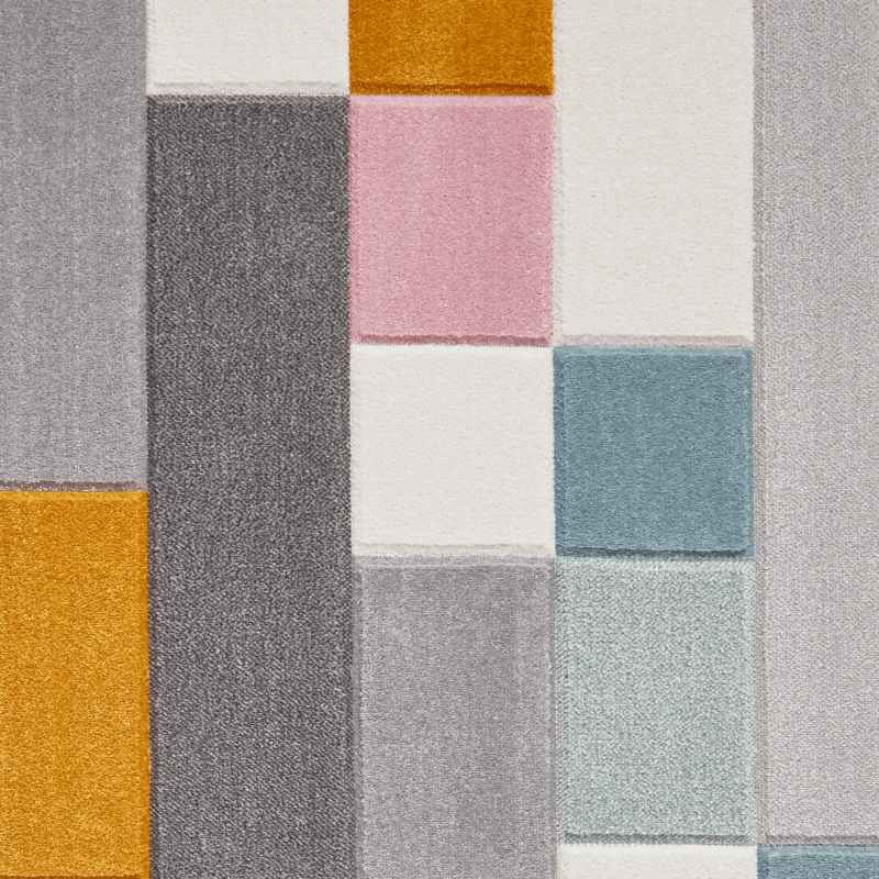 Matrix E7918 Modern Geometric Carved Rugs in Multi