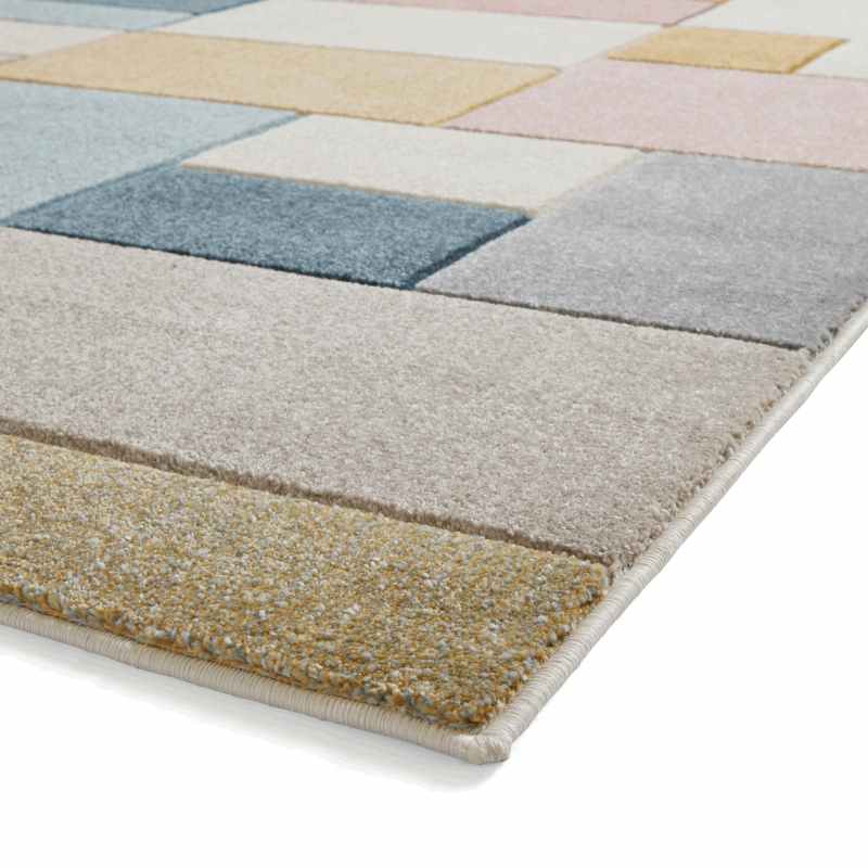 Matrix G0561 Modern Geometric Carved Rugs in Multi