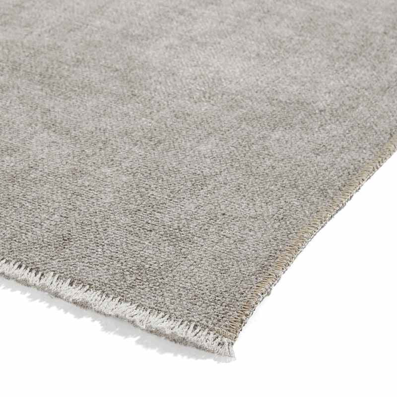 Whisper H1067 Washable Geometric Flat Weave Runner Rugs in Beige Green