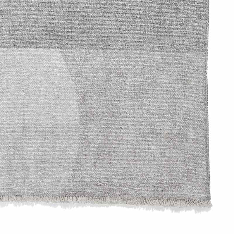 Whisper H1068 Washable Geometric Flat Weave Runner Rugs in Grey