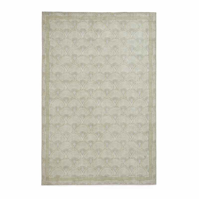 Deco Peacock Modern Washable Rugs by Catherine Lansfield in Green