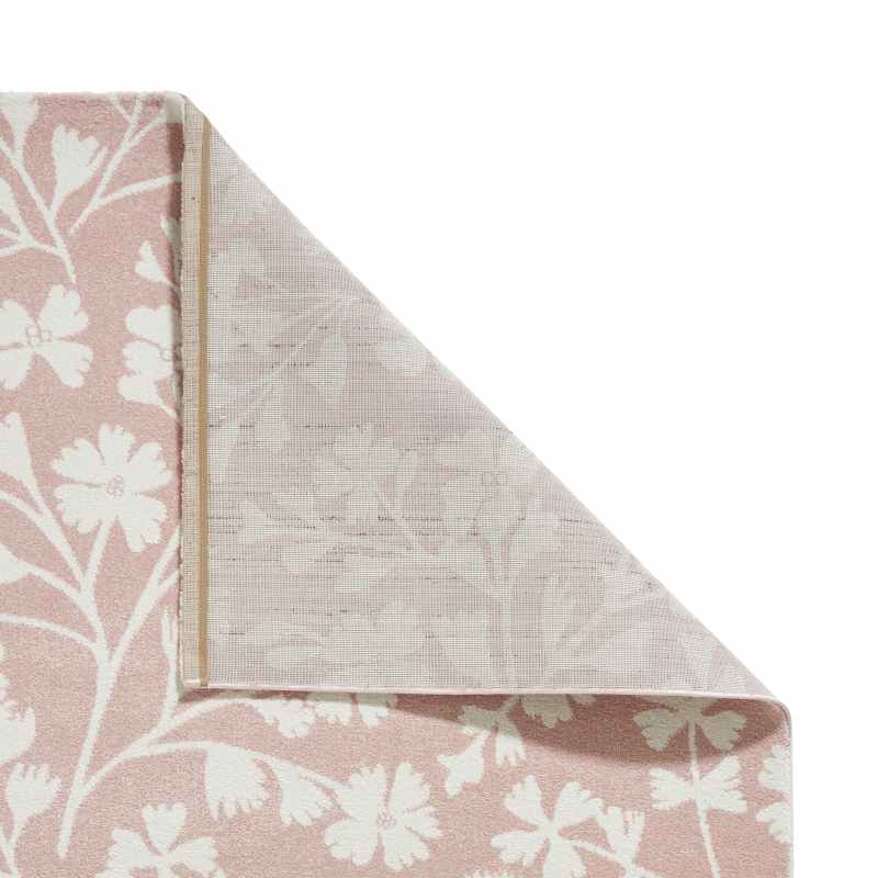 Grace Floral Modern Carved Rugs by Catherine Lansfield in Rose Pink