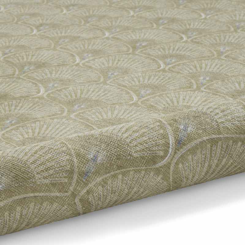 Deco Peacock Modern Washable Runner Rugs by Catherine Lansfield in Green