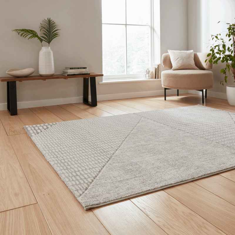 Larsson Modern Abstract Rugs by Catherine Lansfield in Grey