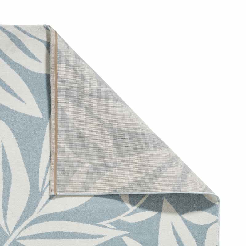 Sorral Leaves Modern Rugs by Catherine Lansfield in Blue
