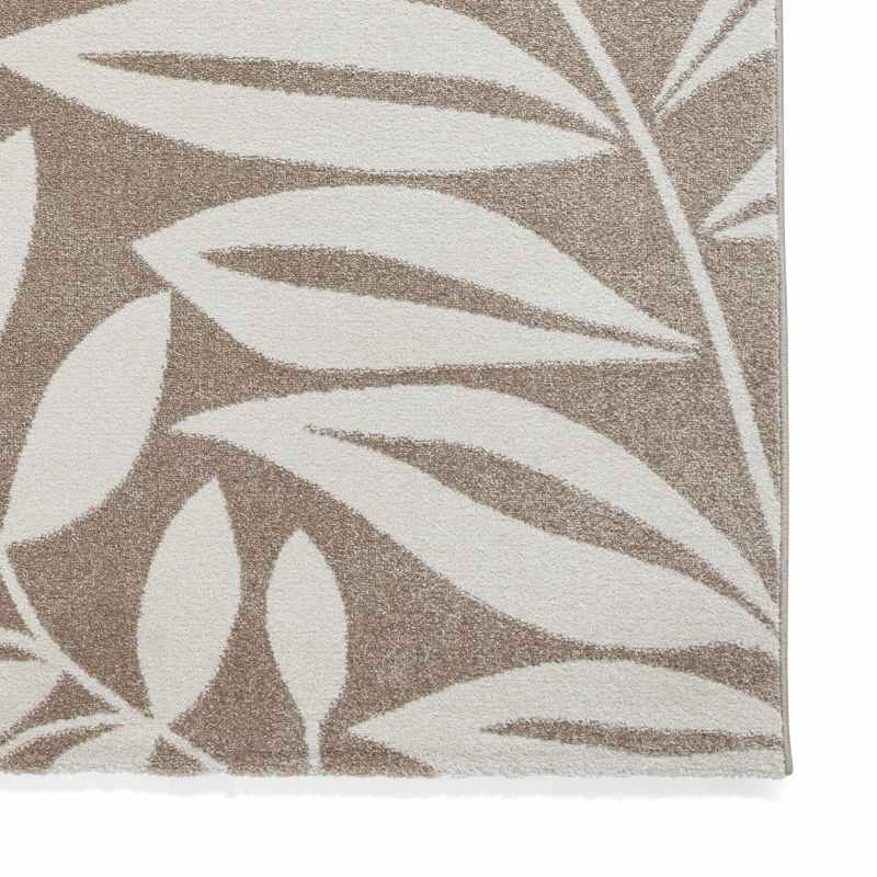Sorral Leaves Modern Rugs by Catherine Lansfield in Natural