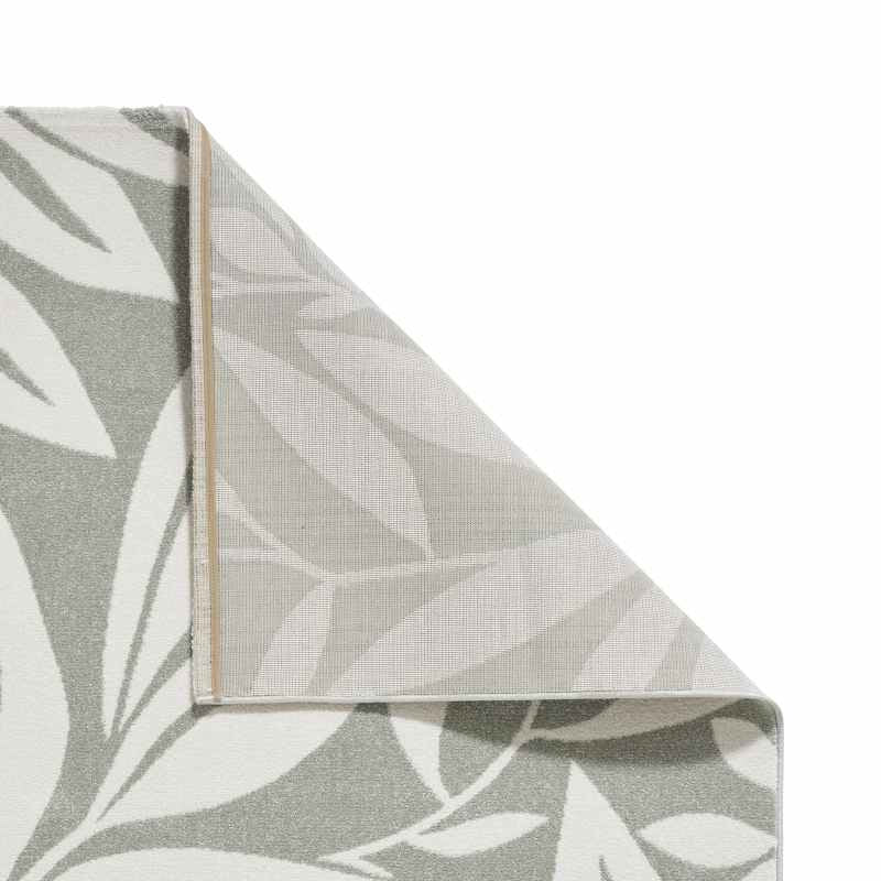 Sorral Leaves Modern Rugs by Catherine Lansfield in Sage Green