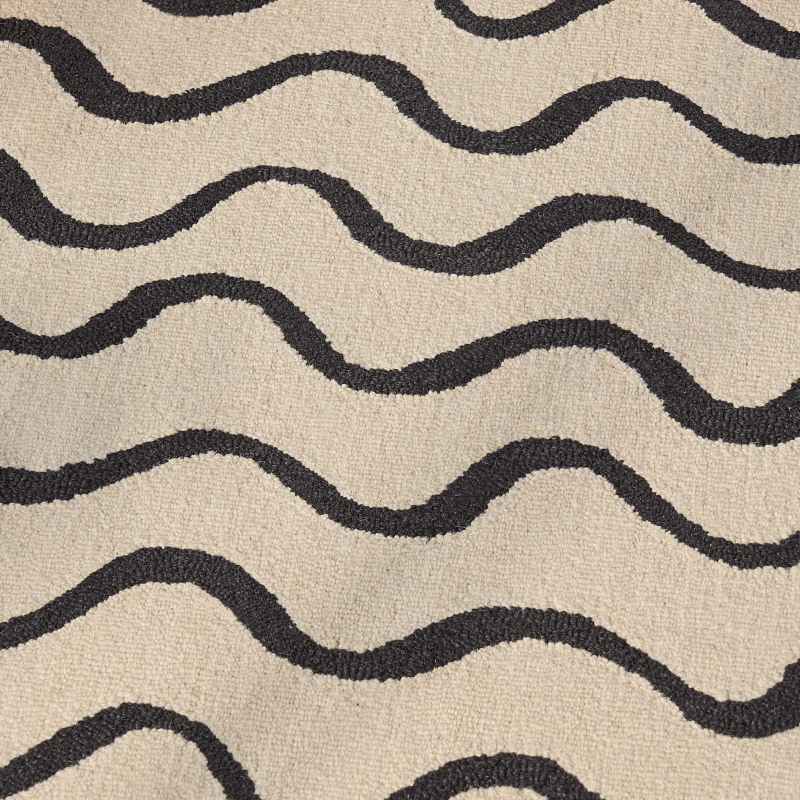 Ribbon Abstract Rugs 124305 by Scion in Charcoal Grey