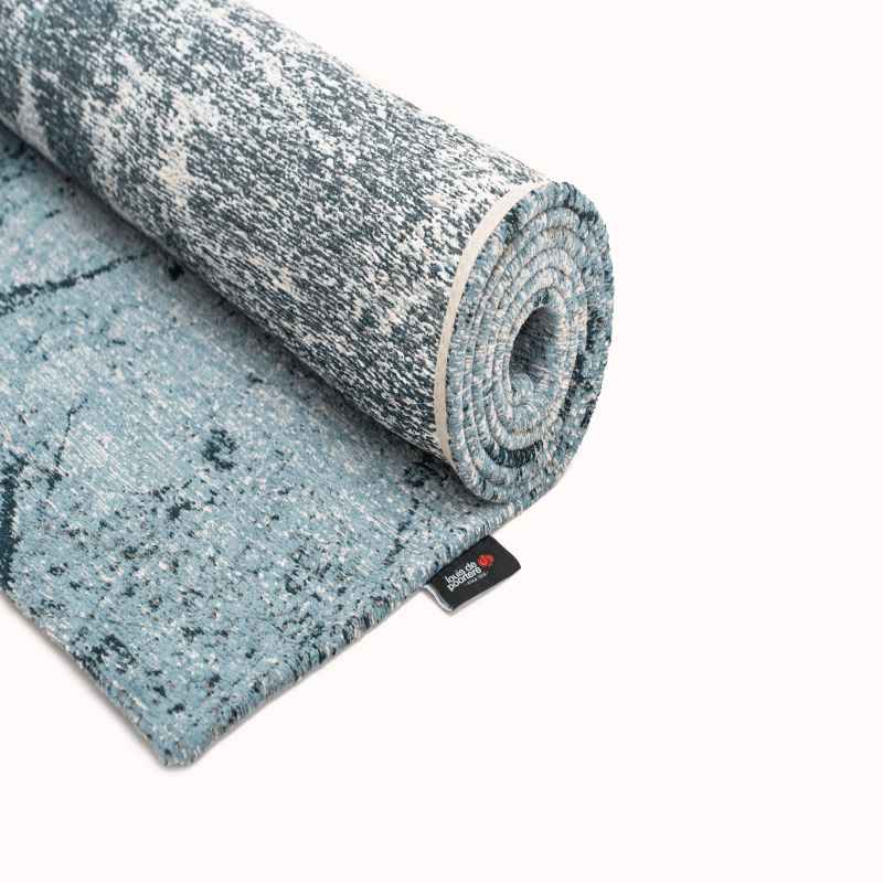 Louis De Poortere Indoor Outdoor Mad Men Sol Rug 9773 in Dragonfly Blue