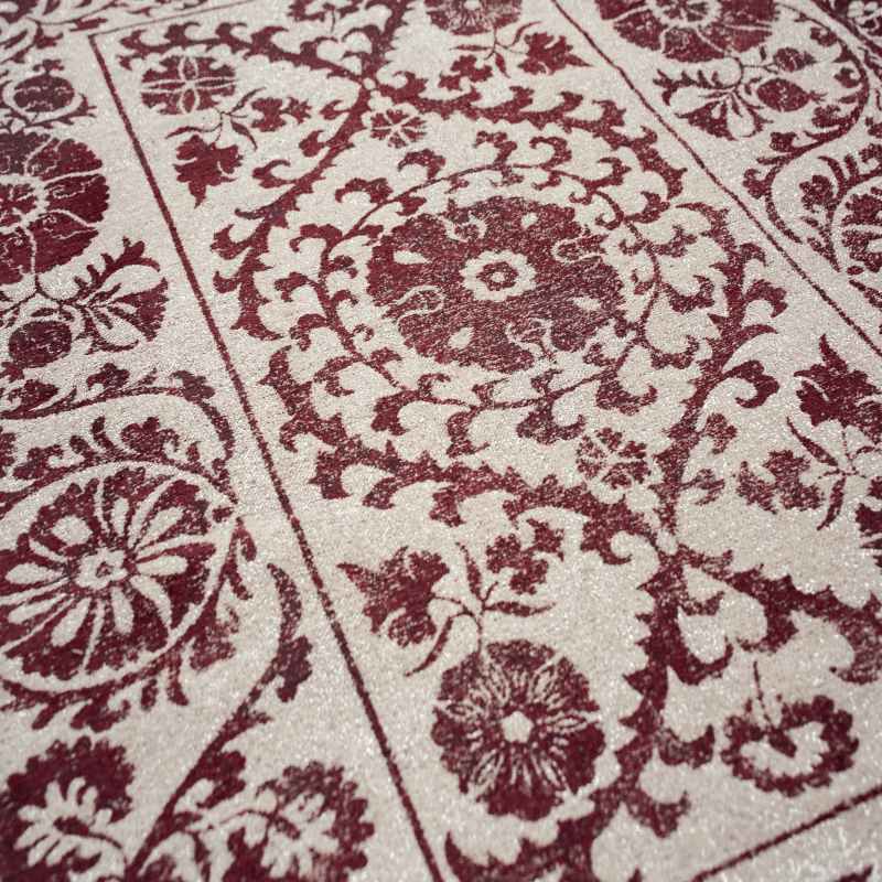 Louis De Poortere Antiquarian Suzani Rugs 9734 in Zephyr