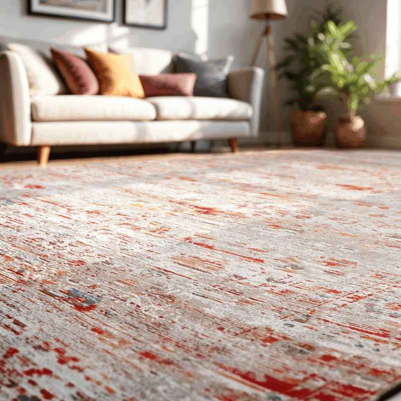 Louis De Poortere Antiquarian Ushak Rugs 9836 in Galata Sunset