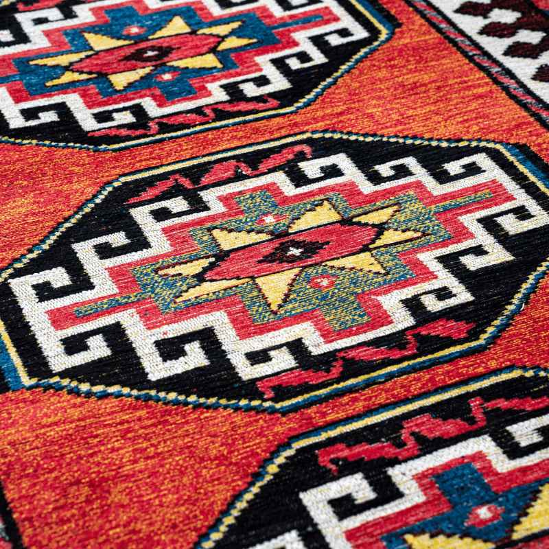 Louis De Poortere Antiquarian Antalia Rugs 9844 in Red Mix