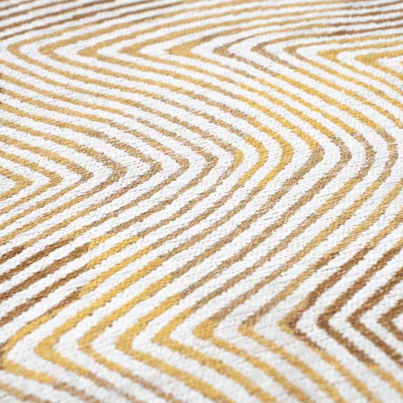 Louis De Poortere Meditation Coral Rugs 9799 in Yellow Hippy
