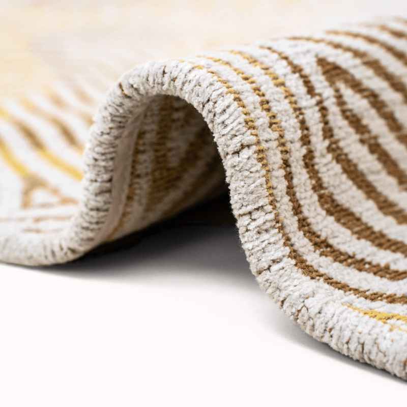 Louis De Poortere Meditation Coral Rugs 9799 in Yellow Hippy