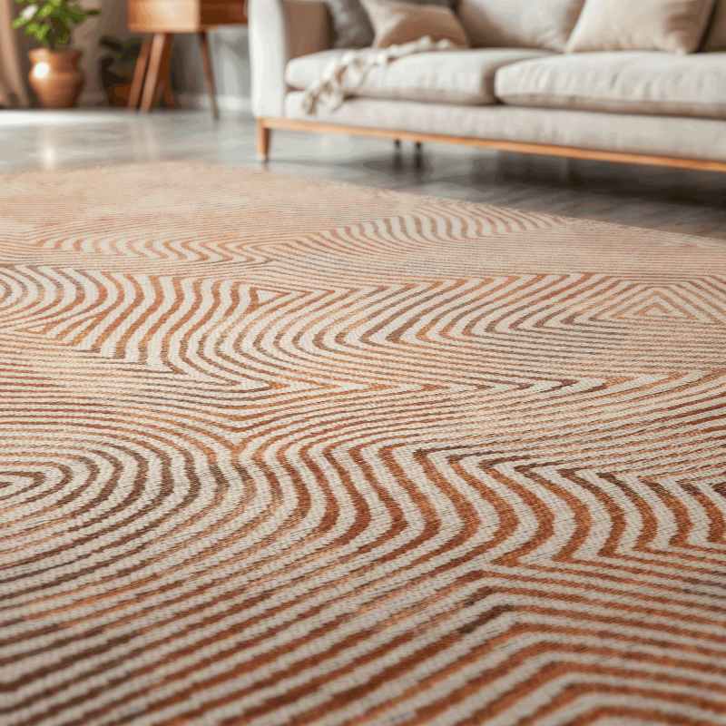 Louis De Poortere Meditation Coral Rugs 9800 in Indian Sand