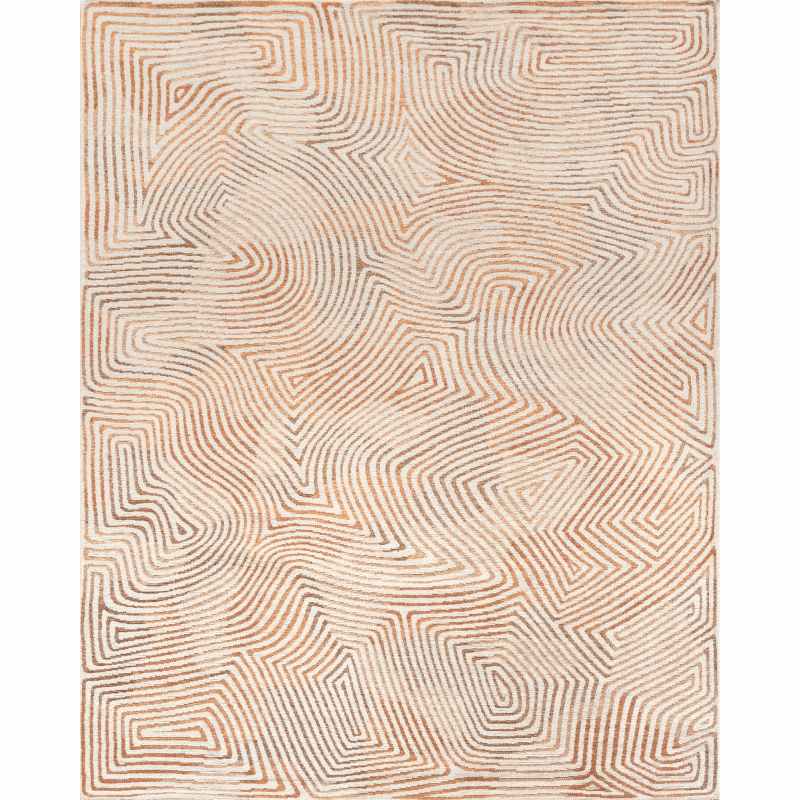 Louis De Poortere Meditation Coral Rugs 9800 in Indian Sand