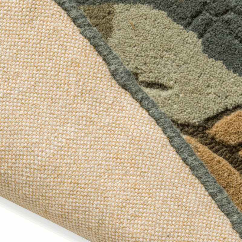 Aylworth Trail Wool Rugs 078603 by Laura Ashley in Fern Green