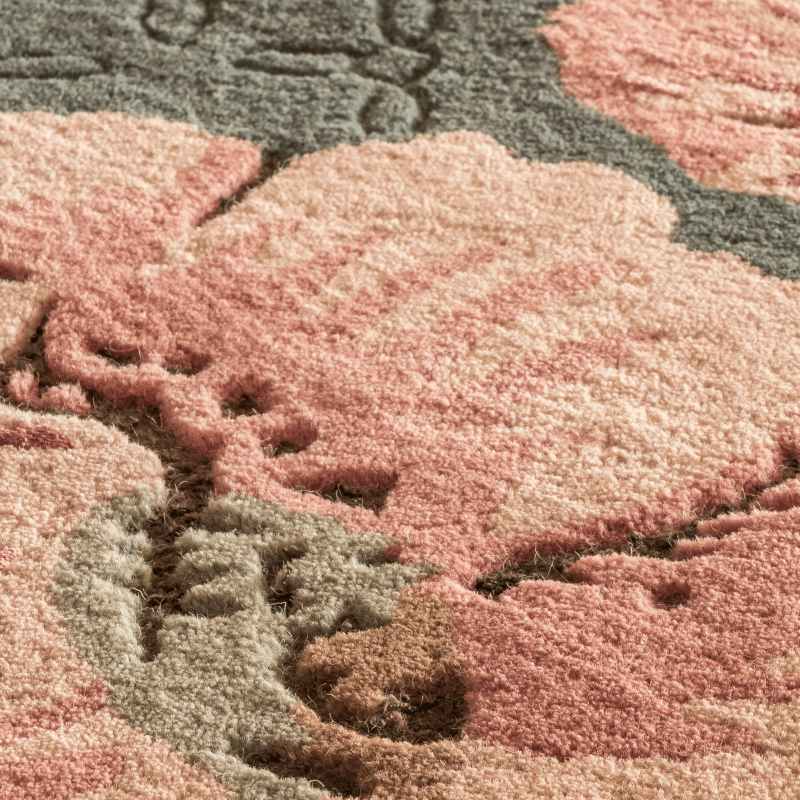 Aylworth Trail Wool Rugs 078603 by Laura Ashley in Fern Green