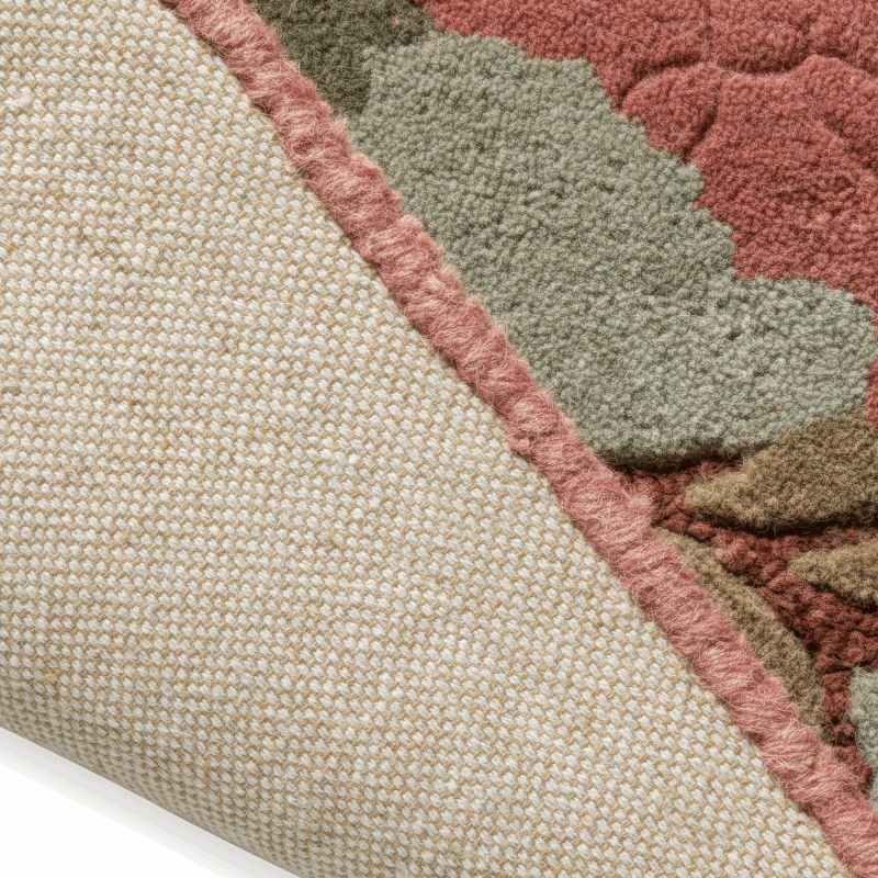 Aylworth Trail Wool Rugs 078607 by Laura Ashley in Terracotta Orange
