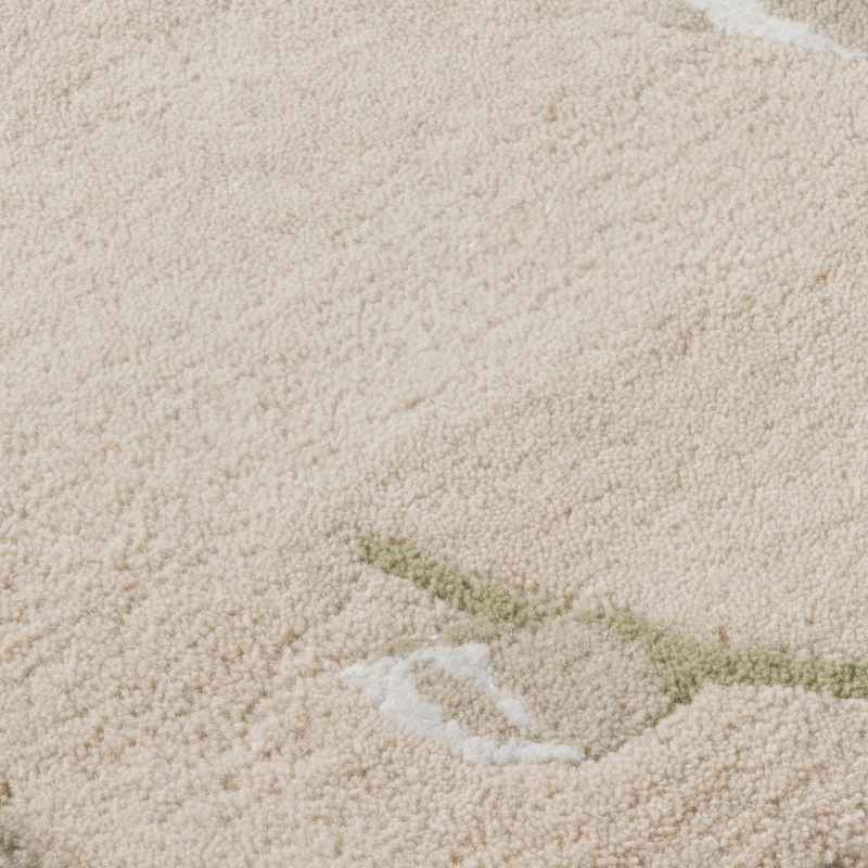 Pussy Willow Wool Rugs 079807 by Laura Ashley in Hedgerow Green