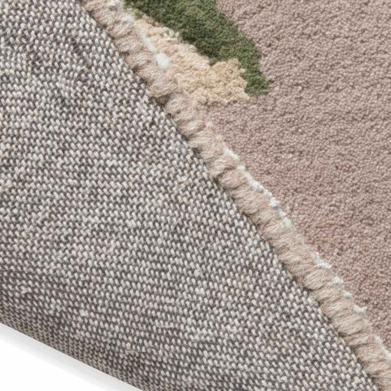 Summer Palace Wool Rugs 081201 by Laura Ashley in Truffle Seaspray