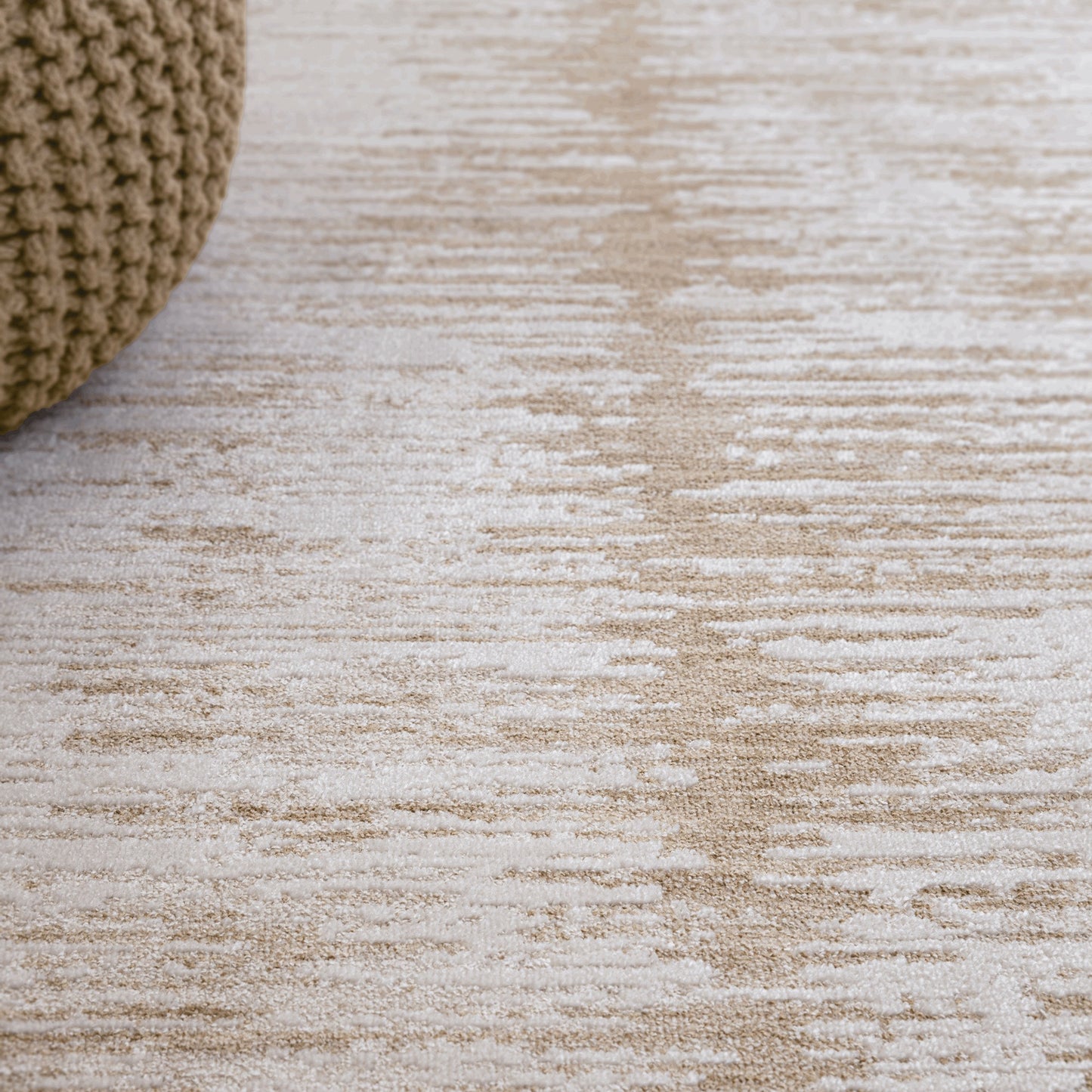 Anders Modern AN13 Boho Shimmer Rugs in Beige Natural