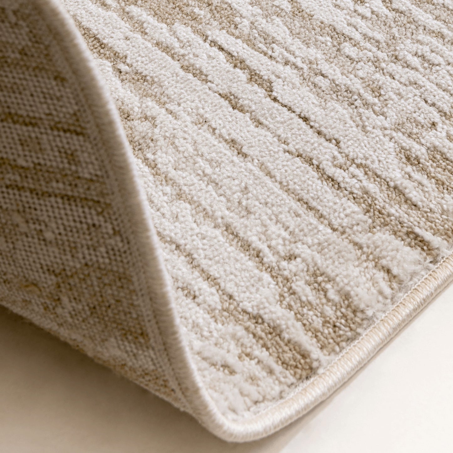 Anders Modern AN13 Boho Shimmer Rugs in Beige Natural