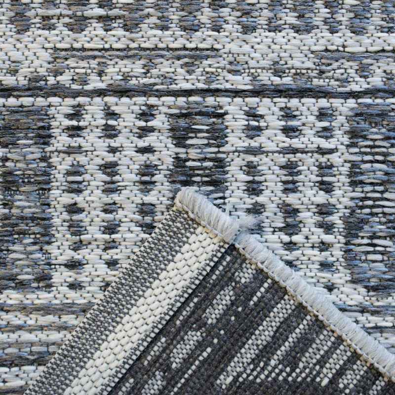 Brighton Aztec Flatweave 98008 3051 Rugs in Light Grey