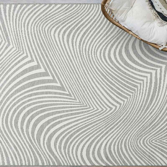 Brighton Flatweave Indoor Outdoor Rugs 98038 3062 in Grey