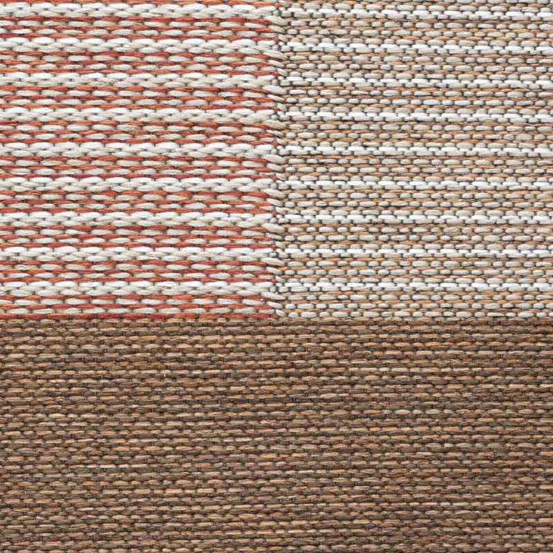 Brighton Geometric Flatweave Indoor Outdoor Rugs 98064 8032 in Orange