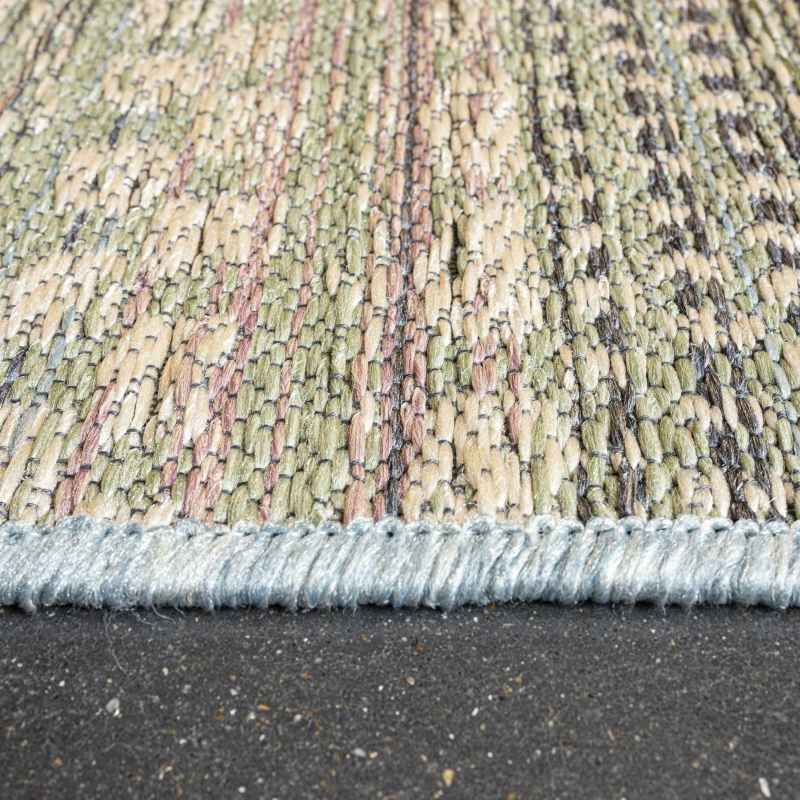 Brighton 98570 5027 Indoor Outdoor Flatweave Rugs in Aqua Blue