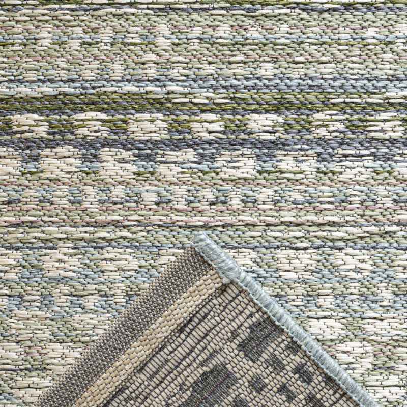 Brighton 98570 5027 Indoor Outdoor Flatweave Rugs in Aqua Blue