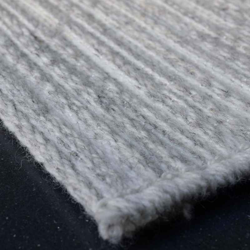 High Line Modern Wool Textured Rugs 99021 6000 in Cream Grey