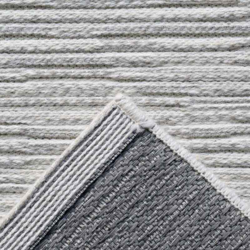 High Line Modern Wool Textured Rugs 99021 6000 in Cream Grey