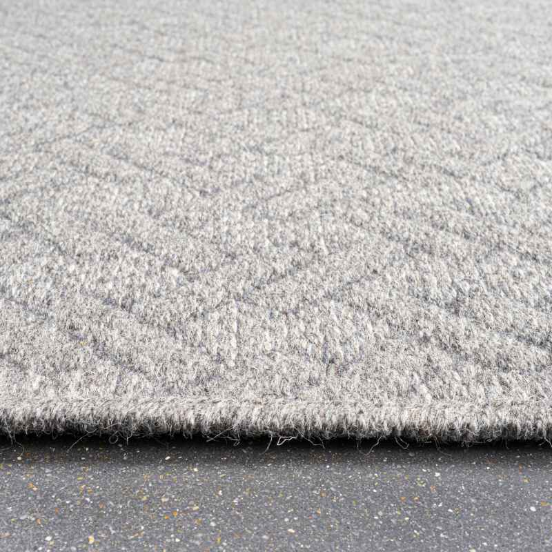 High Line Geometric Wool Rugs 99031 3030 in Grey
