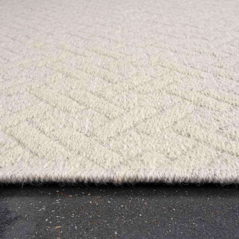 High Line Geometric Wool Rugs 99031 6015 in Cream