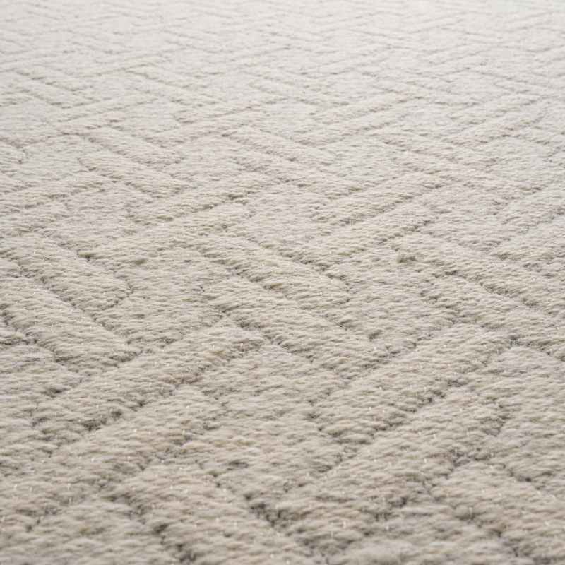 High Line Geometric Wool Rugs 99031 6015 in Cream