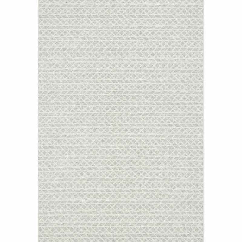 High Line Geometric Wool Rugs 99103 3024 in Light Grey