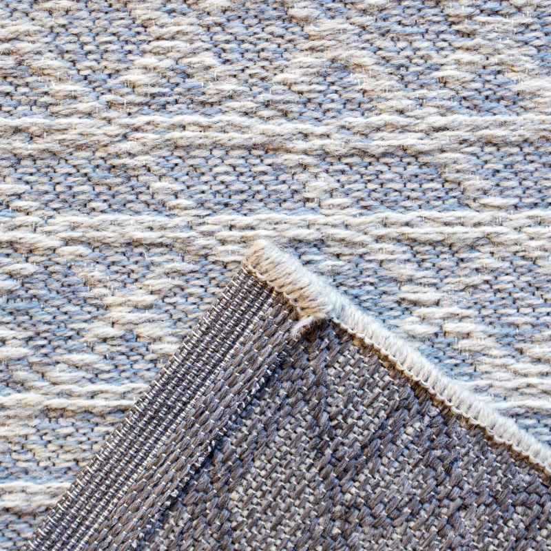 High Line Geometric Rugs 99103 5008 in Light Blue