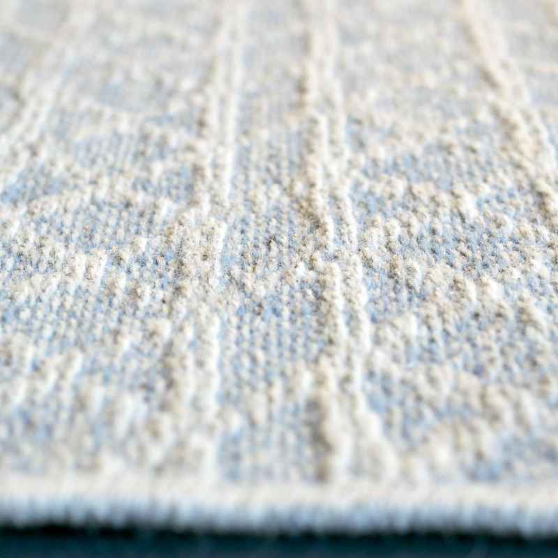 High Line Geometric Rugs 99103 5008 in Light Blue